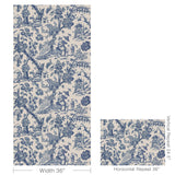 Brunschwig & Fils MARCEL NAVY Wallpaper