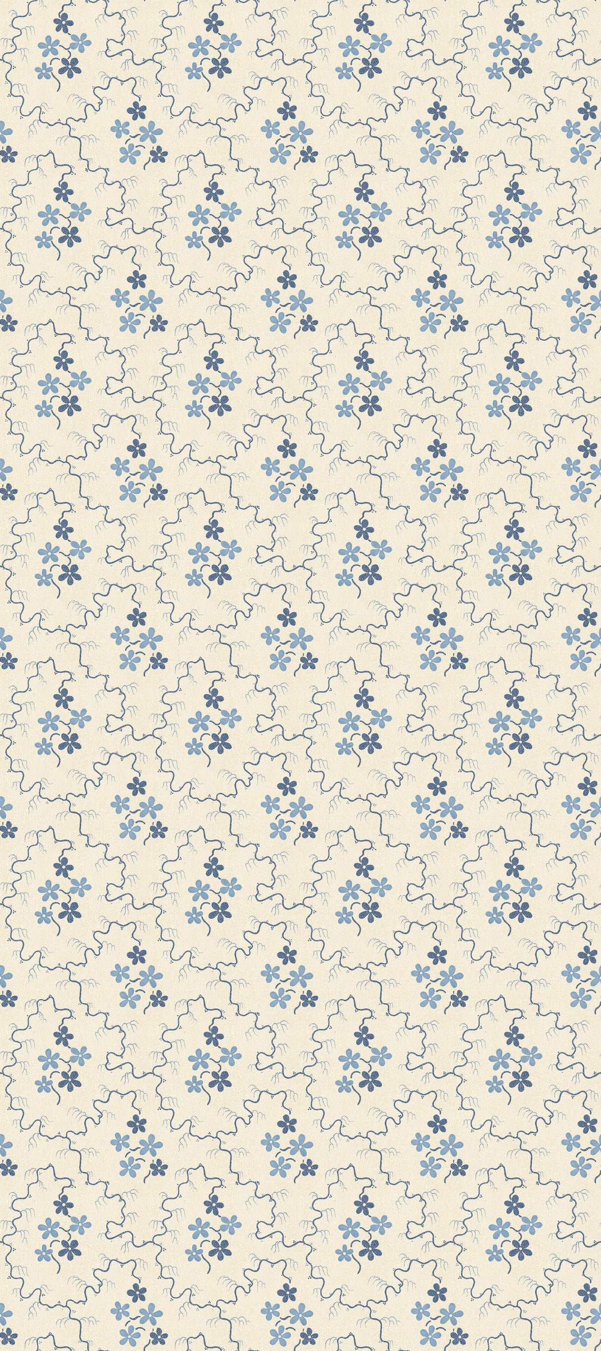 G P & J Baker POSY BLUE Wallpaper