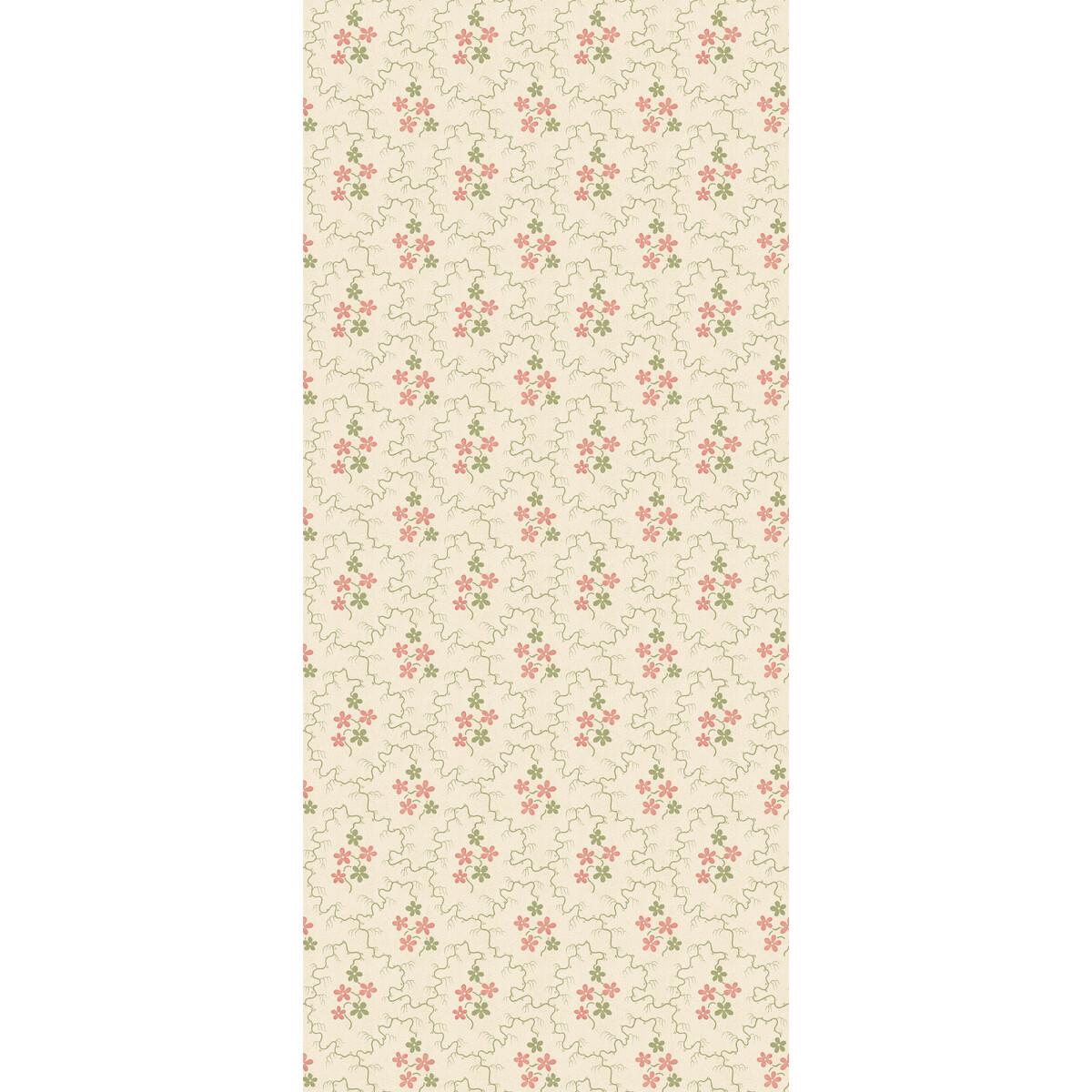 G P & J Baker POSY GREEN/RED Wallpaper