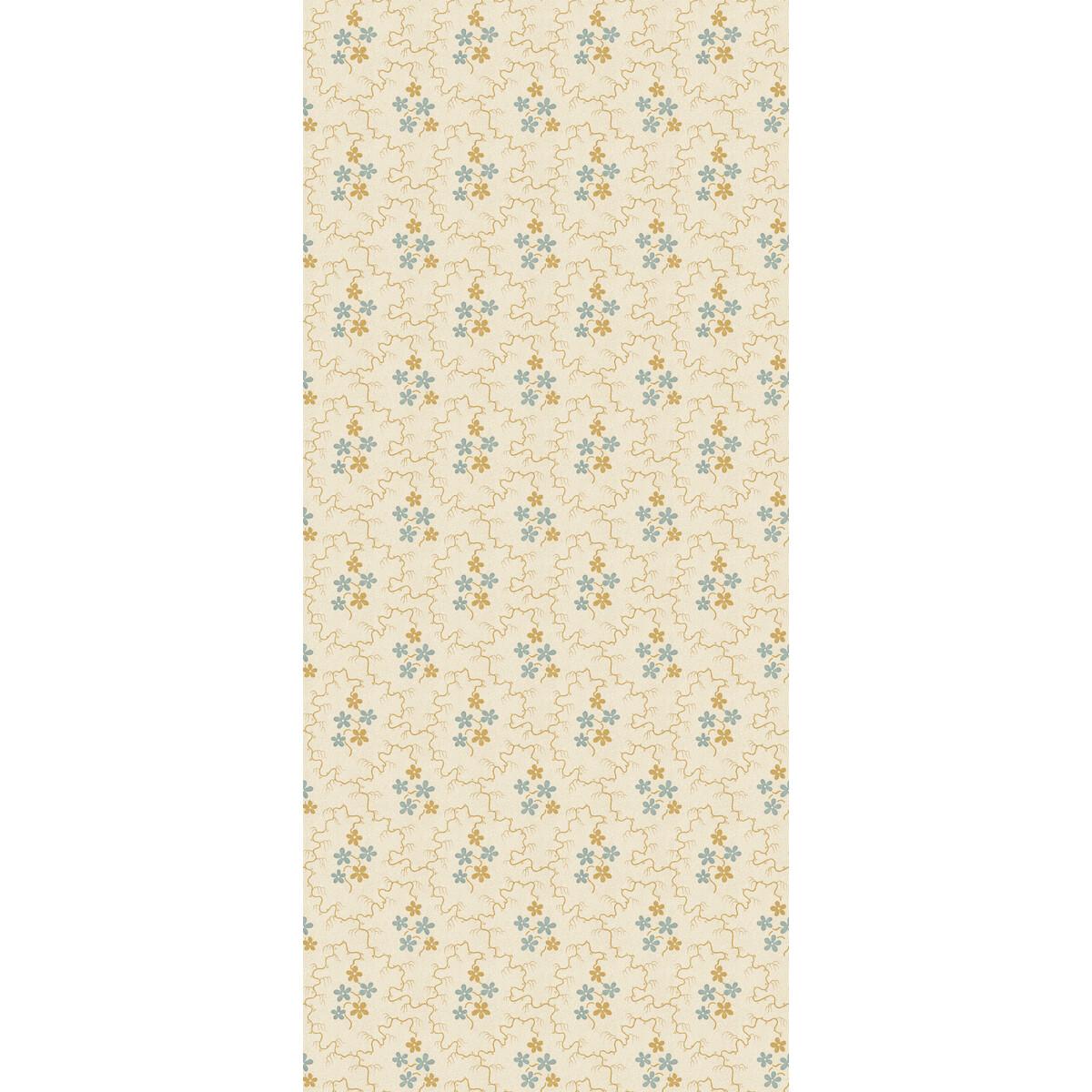 G P & J Baker POSY OCHRE/BLUE Wallpaper