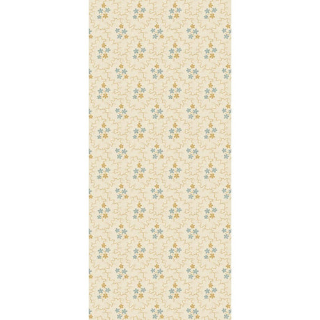 G P & J Baker POSY OCHRE/BLUE Wallpaper