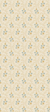 G P & J Baker POSY OCHRE/BLUE Wallpaper