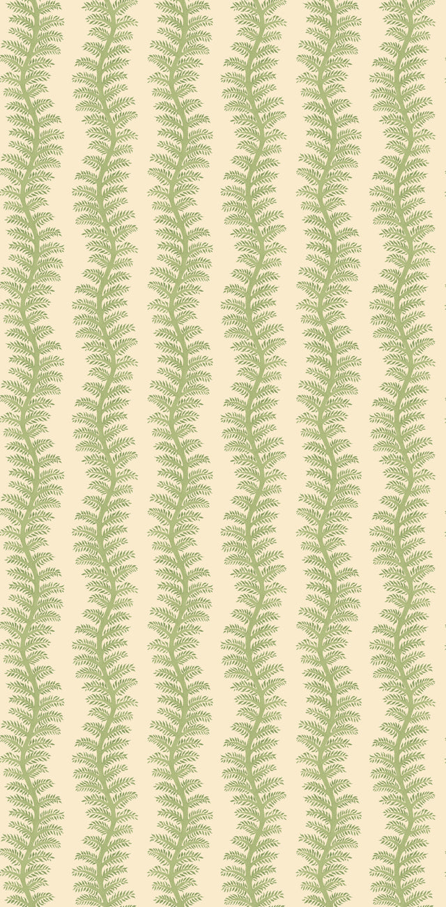 G P & J Baker TETBURY STRIPE LEAF GREEN Wallpaper