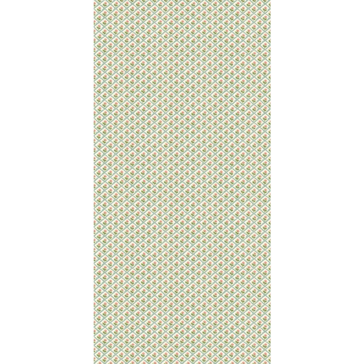 G P & J Baker PENNY AQUA/PINK Wallpaper