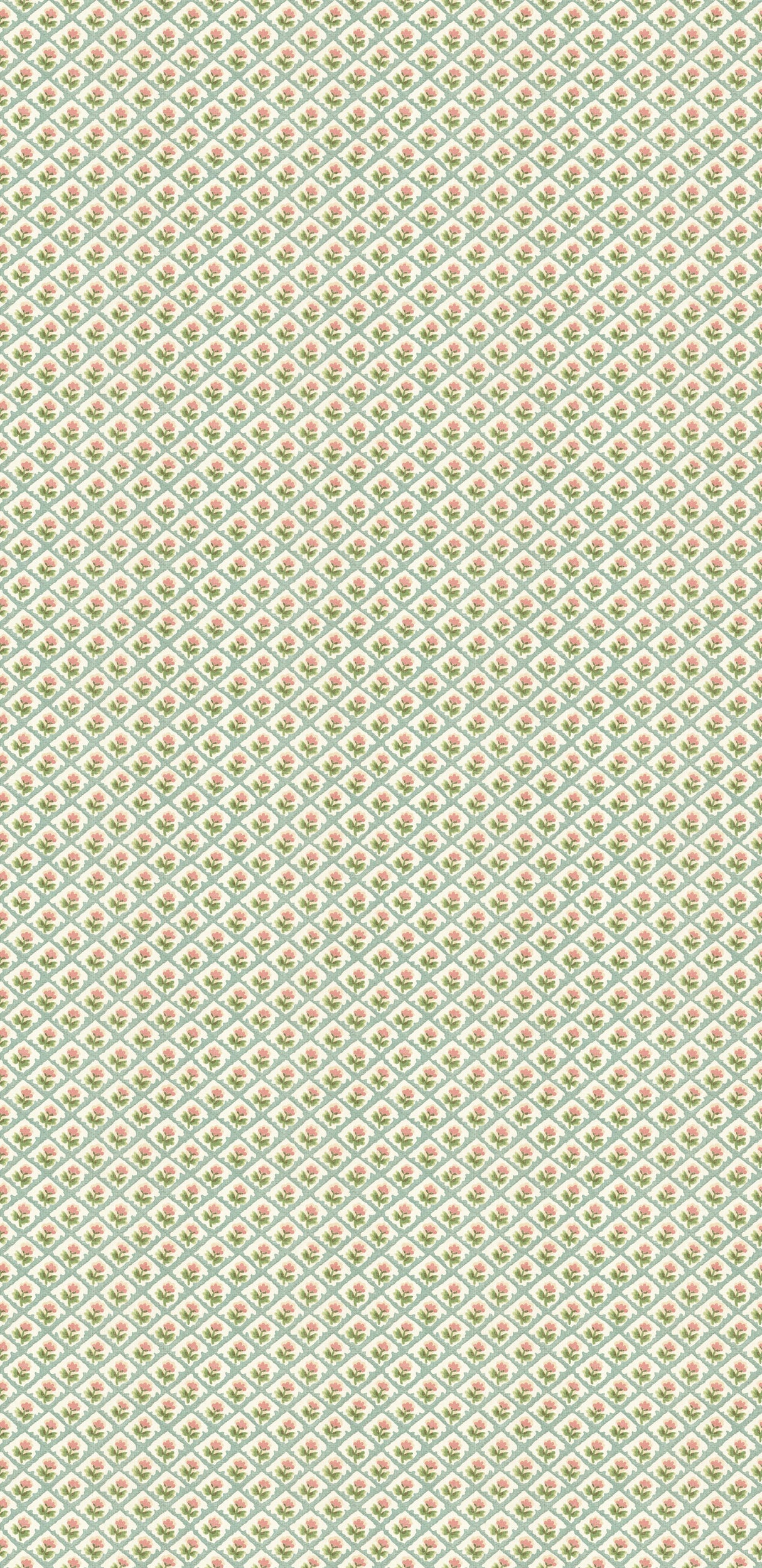G P & J Baker PENNY AQUA/PINK Wallpaper