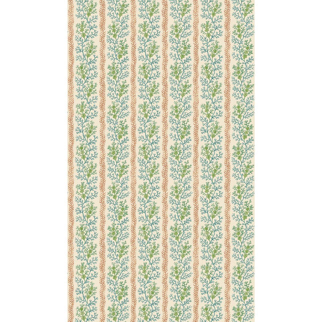 G P & J Baker SYMINGTON TEAL/RED Wallpaper