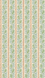 G P & J Baker SYMINGTON TEAL/RED Wallpaper