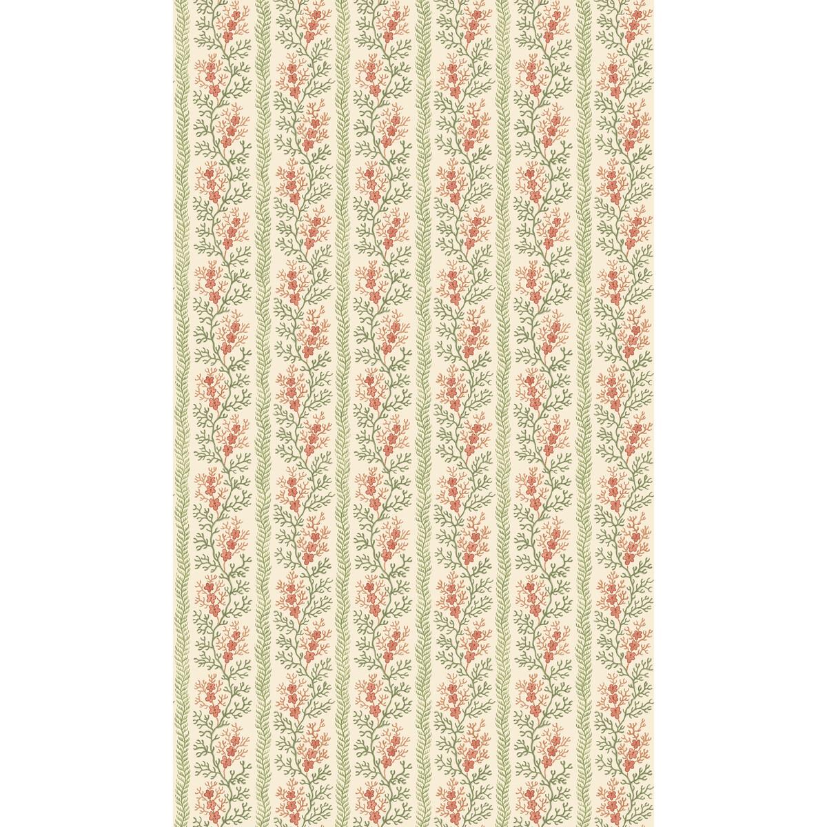 G P & J Baker SYMINGTON GREEN/RED Wallpaper