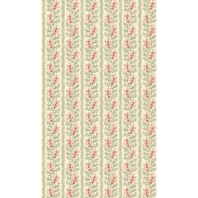 G P & J Baker SYMINGTON GREEN/RED Wallpaper