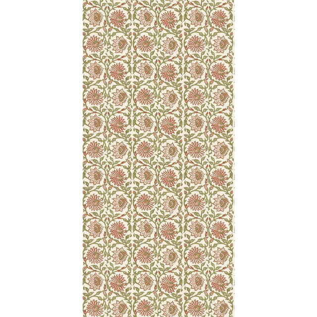 G P & J Baker CECILY RED/GREEN Wallpaper