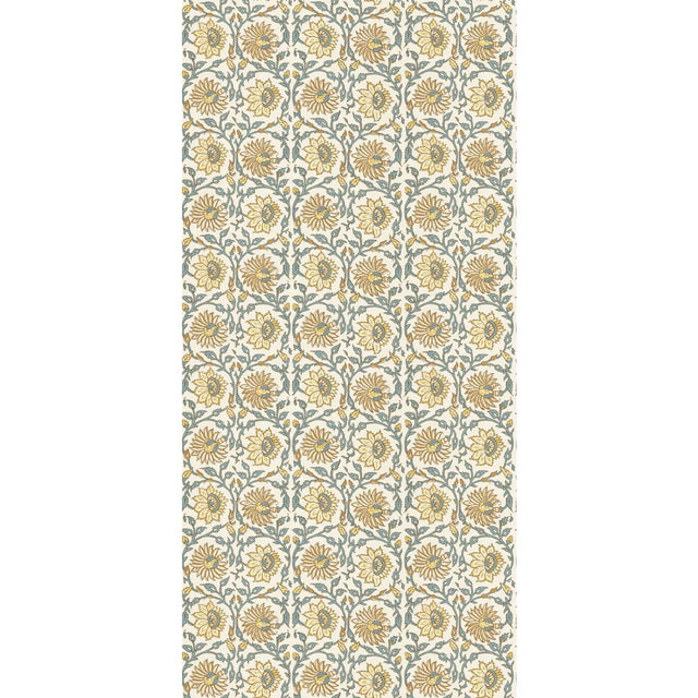 G P & J Baker CECILY OCHRE/TEAL Wallpaper