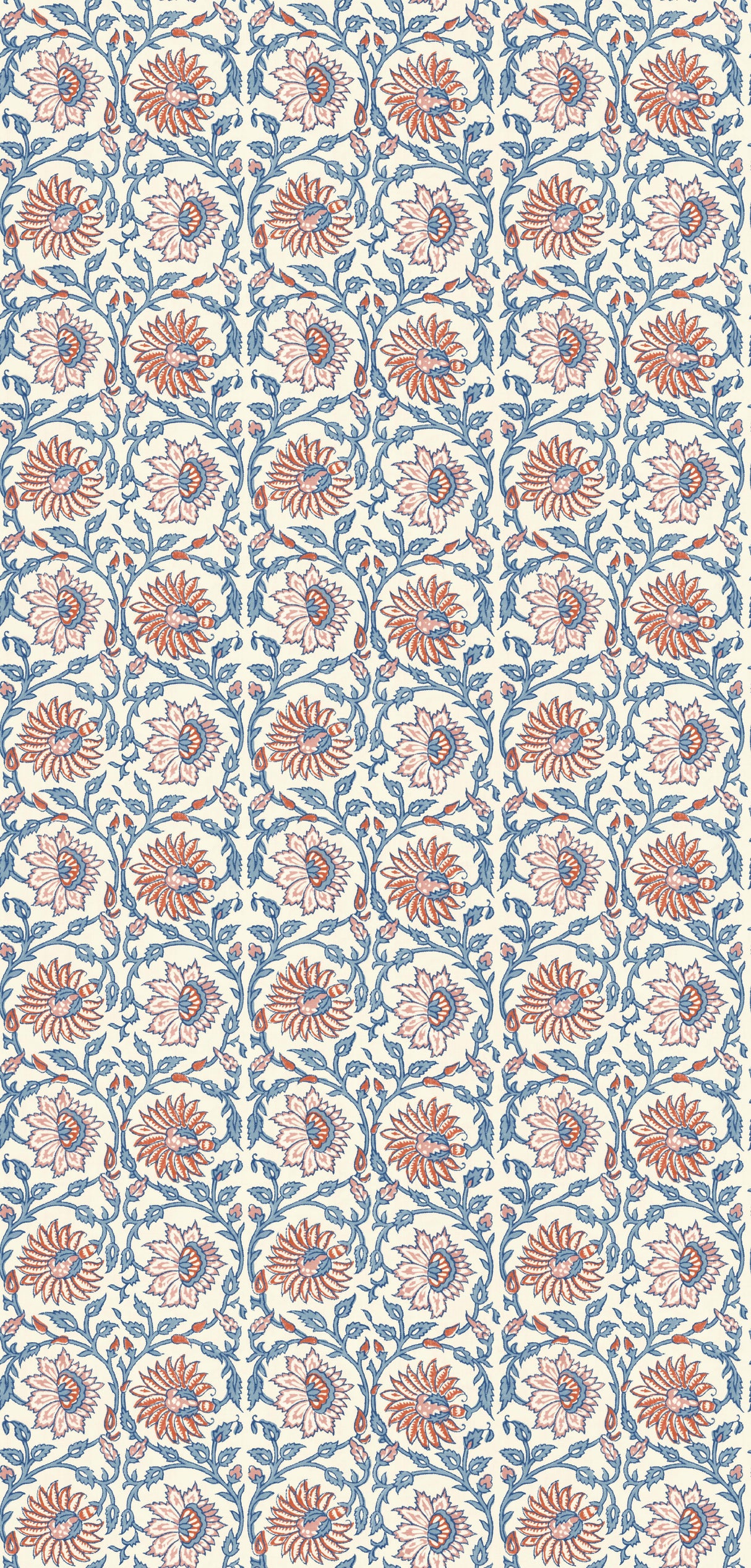 G P & J Baker CECILY RED/BLUE Wallpaper