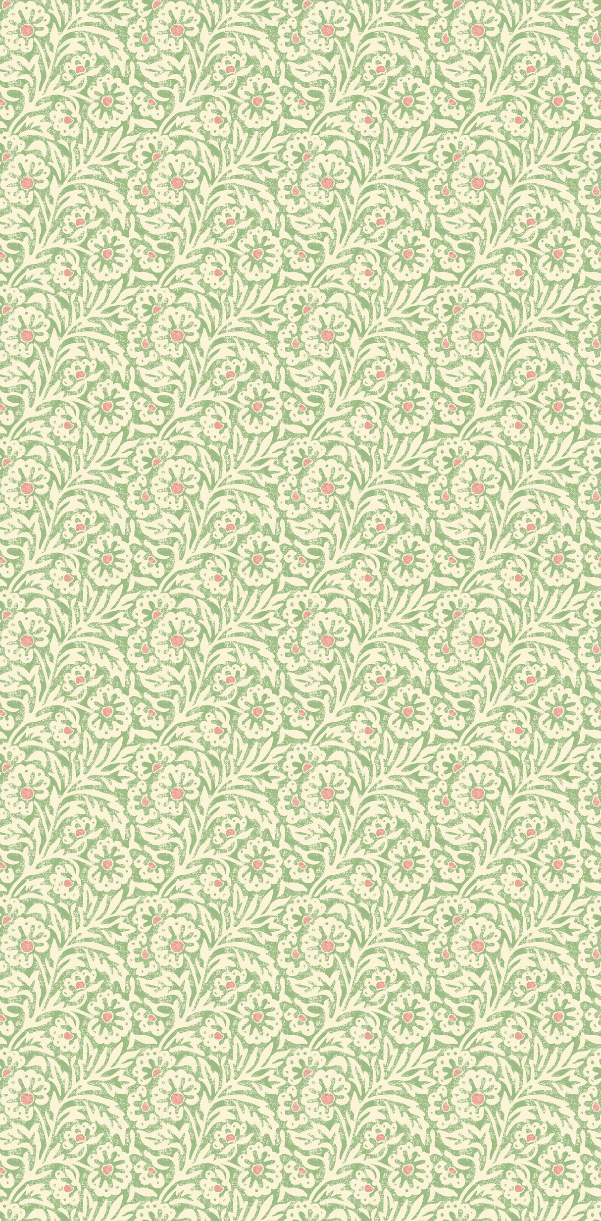 G P & J Baker FLOWER PATCH GREEN Wallpaper