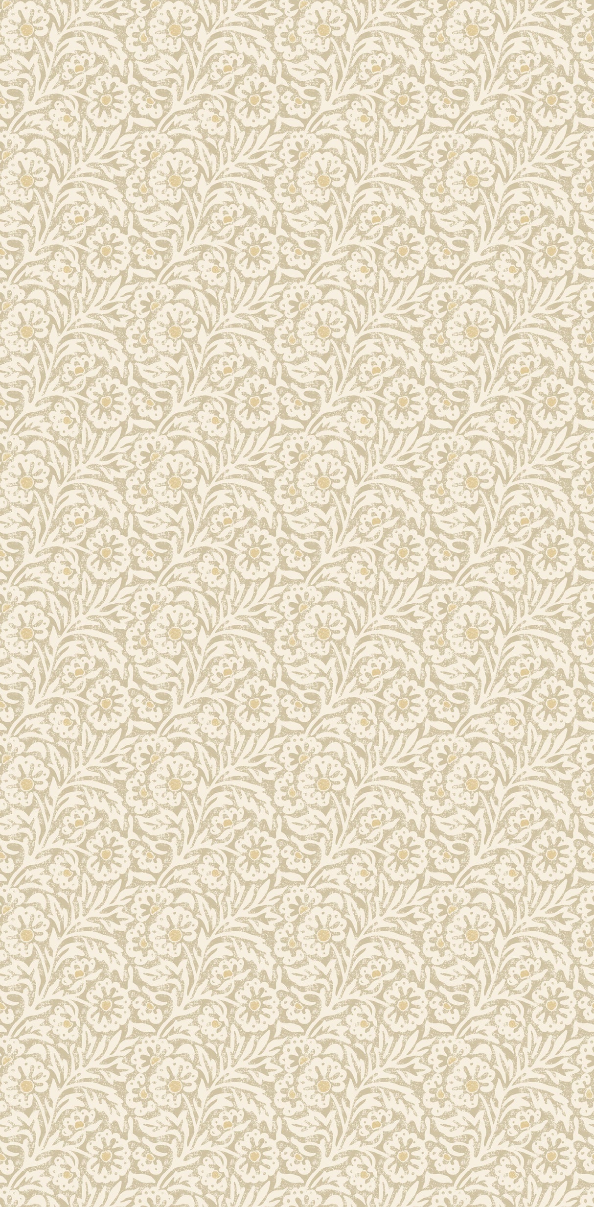 G P & J Baker FLOWER PATCH PARCHMENT Wallpaper