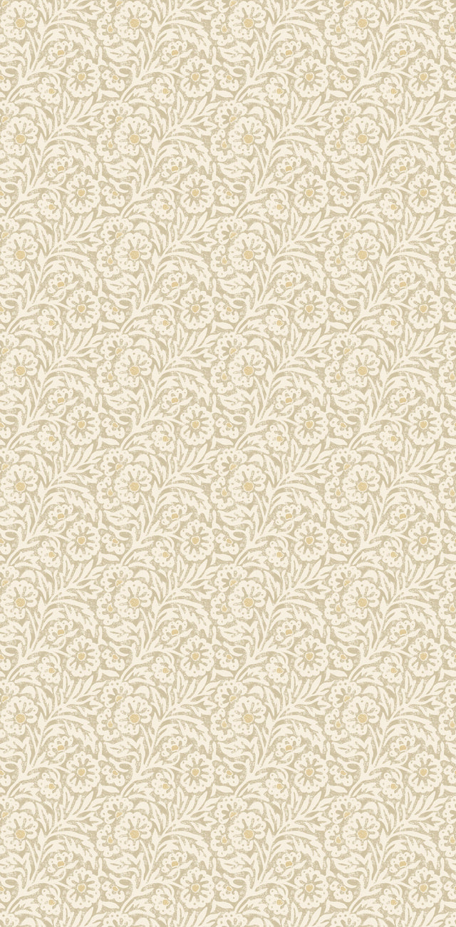 G P & J Baker FLOWER PATCH PARCHMENT Wallpaper