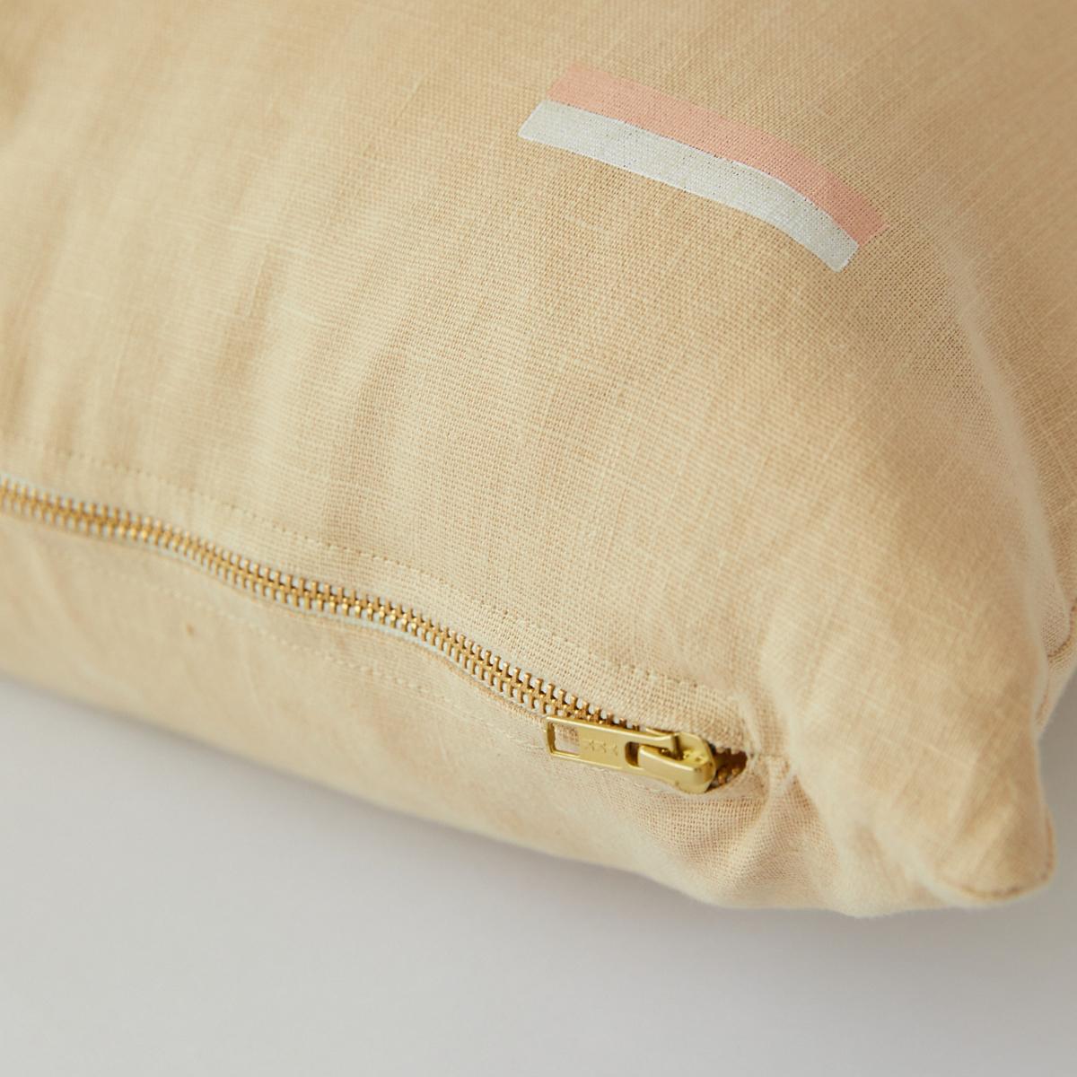 Schumacher Sand 22" x 22" Icehouse Pillow