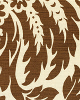 Lee Jofa DAMASK WP BROWN Wallpaper
