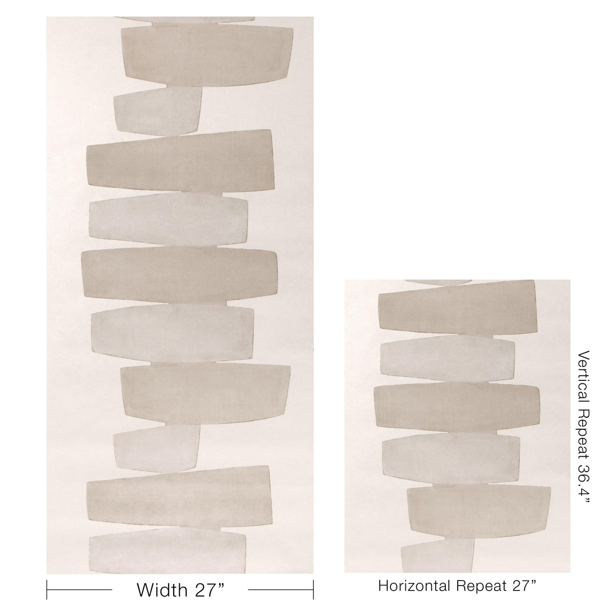 Kravet STACKED WP FOG Wallpaper