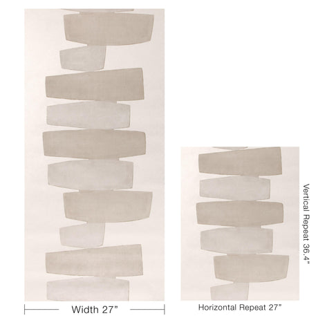 Kravet STACKED WP FOG Wallpaper