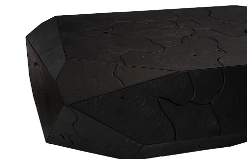 Phillips Collection Prism Black Finish Coffee Table