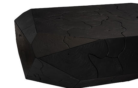 Phillips Collection Prism Black Finish Coffee Table