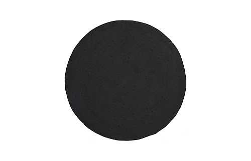 Phillips Collection Crater Black Stone Side Table