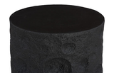 Phillips Collection Crater Black Stone Side Table