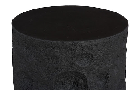Phillips Collection Crater Black Stone Side Table