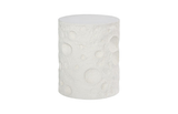 Phillips Collection Crater White Stone Side Table