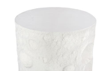 Phillips Collection Crater White Stone Side Table