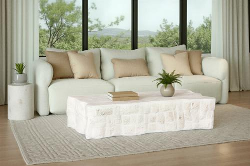 Phillips Collection Mactan Beige Coffee Table