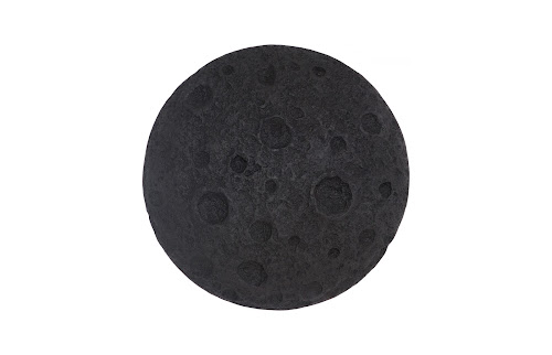 Phillips Collection Crater , 22" Black Stone Wall Art