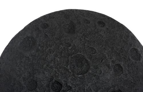 Phillips Collection Crater , 22" Black Stone Wall Art