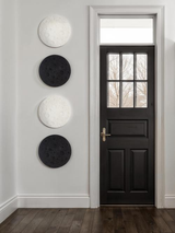 Phillips Collection Crater , 22" Black Stone Wall Art