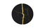 Phillips Collection Rift Wall Tile, Circle Matte Black Gold Leaf Wall Art