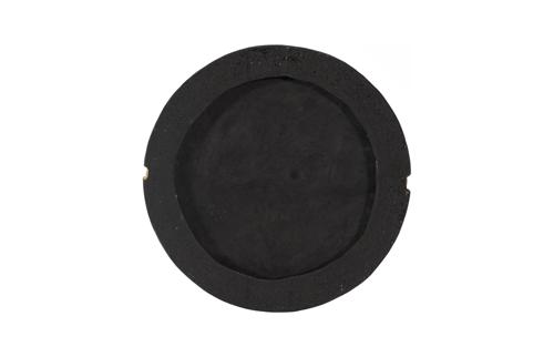 Phillips Collection Rift Wall Tile, Circle Matte Black Gold Leaf Wall Art