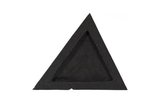 Phillips Collection Rift Wall Tile, Triangle Matte Black Gold Leaf Wall Art