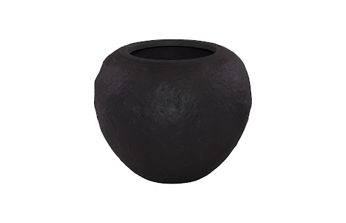 Phillips Collection Aera  Wide Black Small Planter