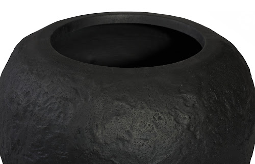 Phillips Collection Aera  Wide Black Small Planter