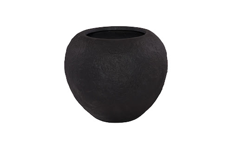 Phillips Collection Aera  Wide Black Medium Planter