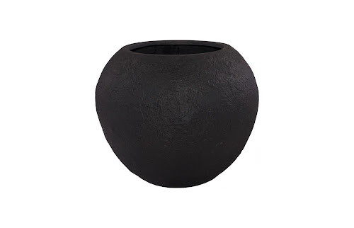 Phillips Collection Aera  Wide Black Large Planter