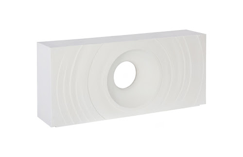 Phillips Collection Void  Table White Stone Console