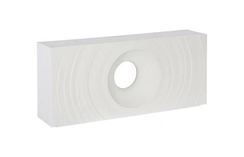 Phillips Collection Void  Table White Stone Console