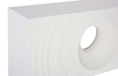 Phillips Collection Void  Table White Stone Console