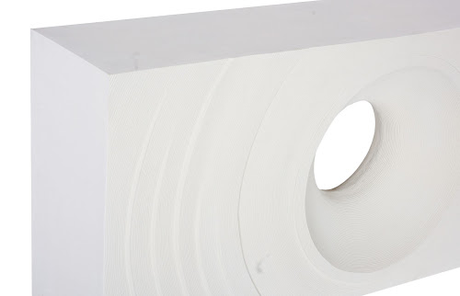 Phillips Collection Void  Table White Stone Console