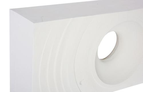 Phillips Collection Void  Table White Stone Console