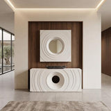 Phillips Collection Void  Table White Stone Console