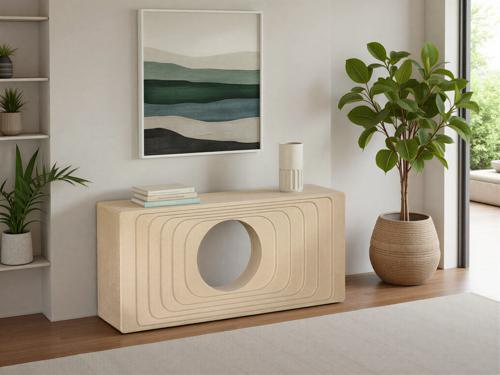 Phillips Collection Centered  Table Sand Dune Console