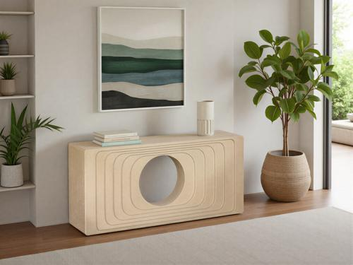 Phillips Collection Centered  Table Sand Dune Console