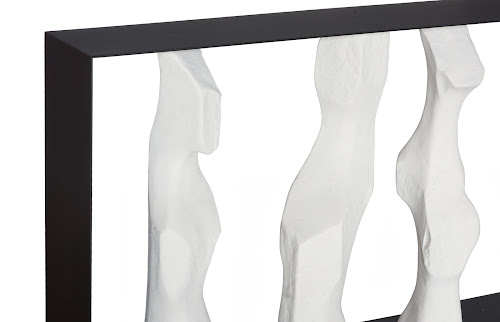 Phillips Collection Cast Women Metal Framed Roman Stone Console